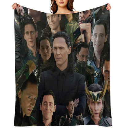 Tom Hiddleston Collage Throw Blanket