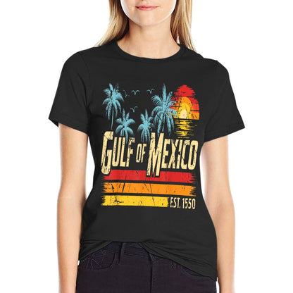 Gulf of Mexico Forever Retro Vintage Beach Mens Women T-Shirt