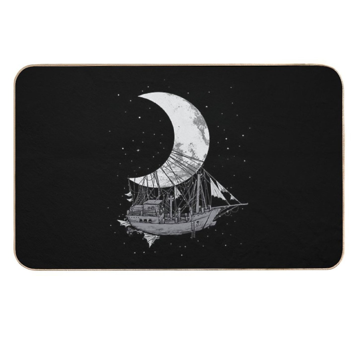 Moon Ship  Eco-Friendly Bath Mat
