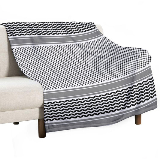 Palestinian Keffiyeh - كوفية  فلسطينية Throw Blanket