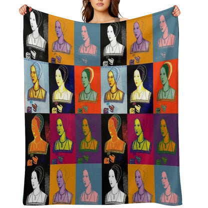 Anne Boleyn Pop Collection Throw Blanket