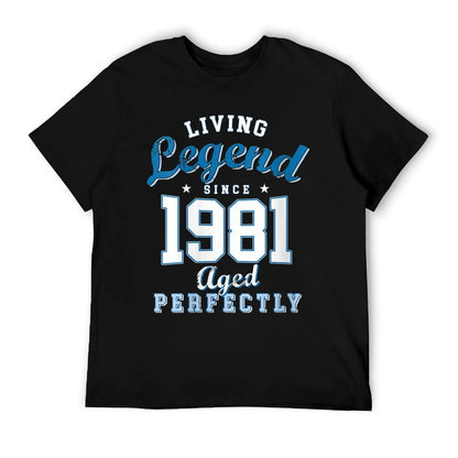 Womens 40th Birthday Living Legend Born in 1981 40 Years Old  Odor-resistant T-Shirt