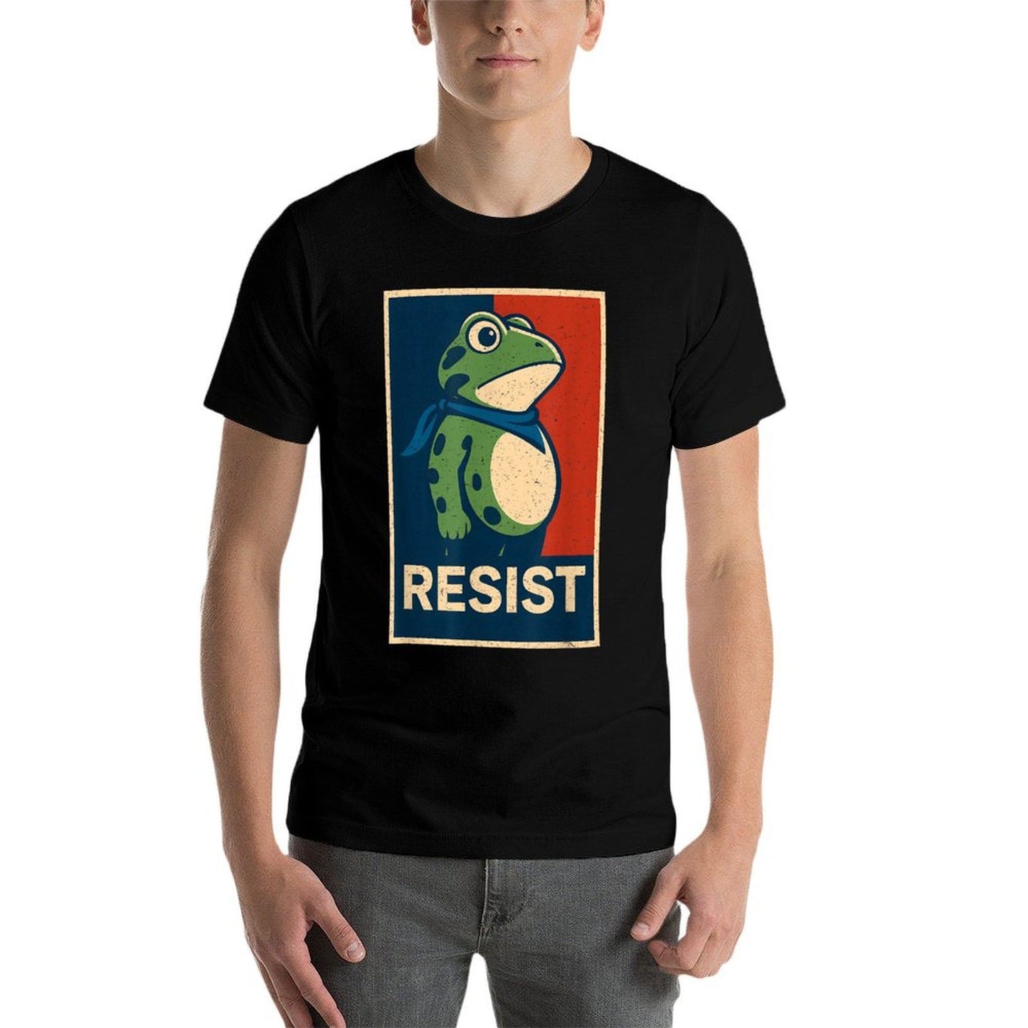 Portland Frog Protest for Men And Women  High-quality Stitching T-Shirt