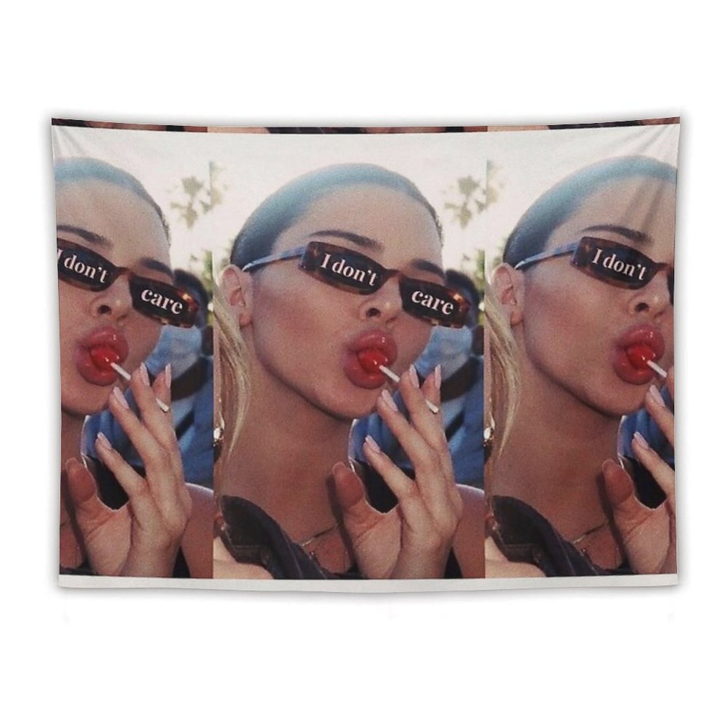 Vogue I Dont Care Lollipop Aesthetic Tapestry