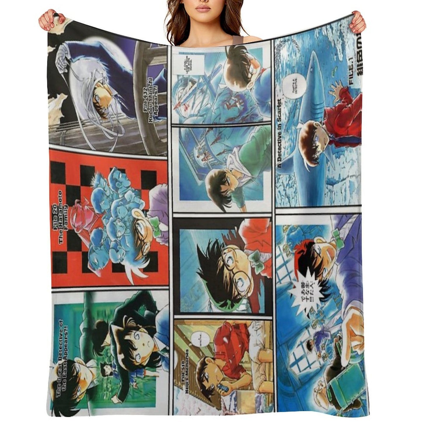 Detective Conan Edit - Color Pages Throw Blanket
