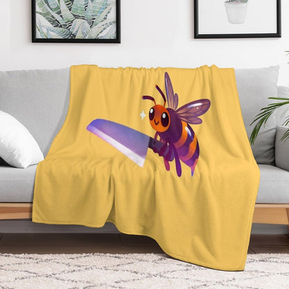 Asian Giant Hornet Throw Blanket