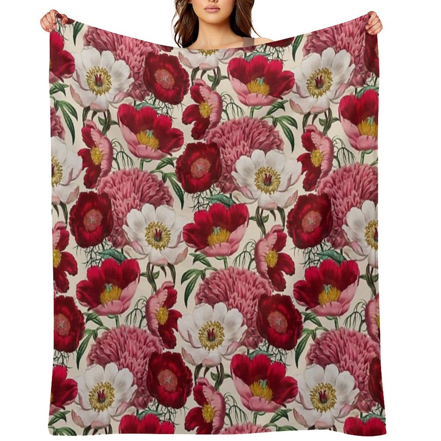 Flower Garden Throw Blanket