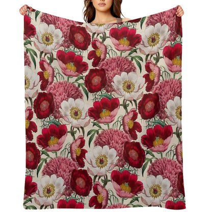 Flower Garden Throw Blanket