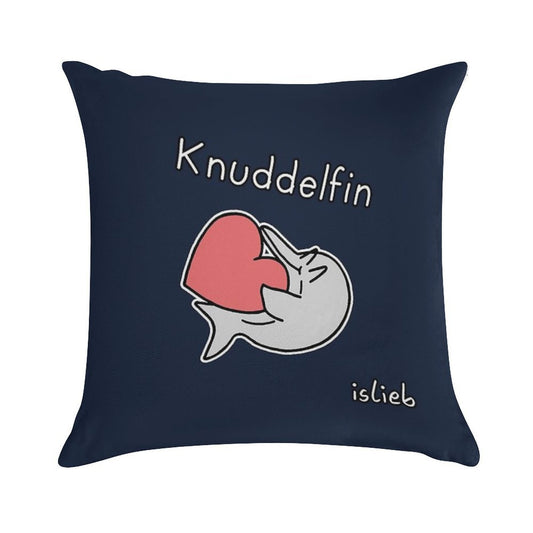 Cuddly Dolphin Soft Warmth Comfort Throw Pillow
