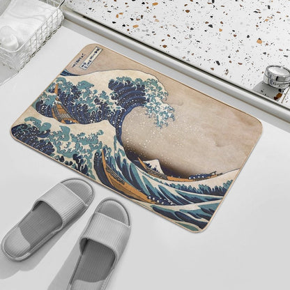 The Great Wave Off Kanagawa Bath Mat