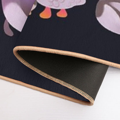 Duck And Duckling - Dark Bath Mat