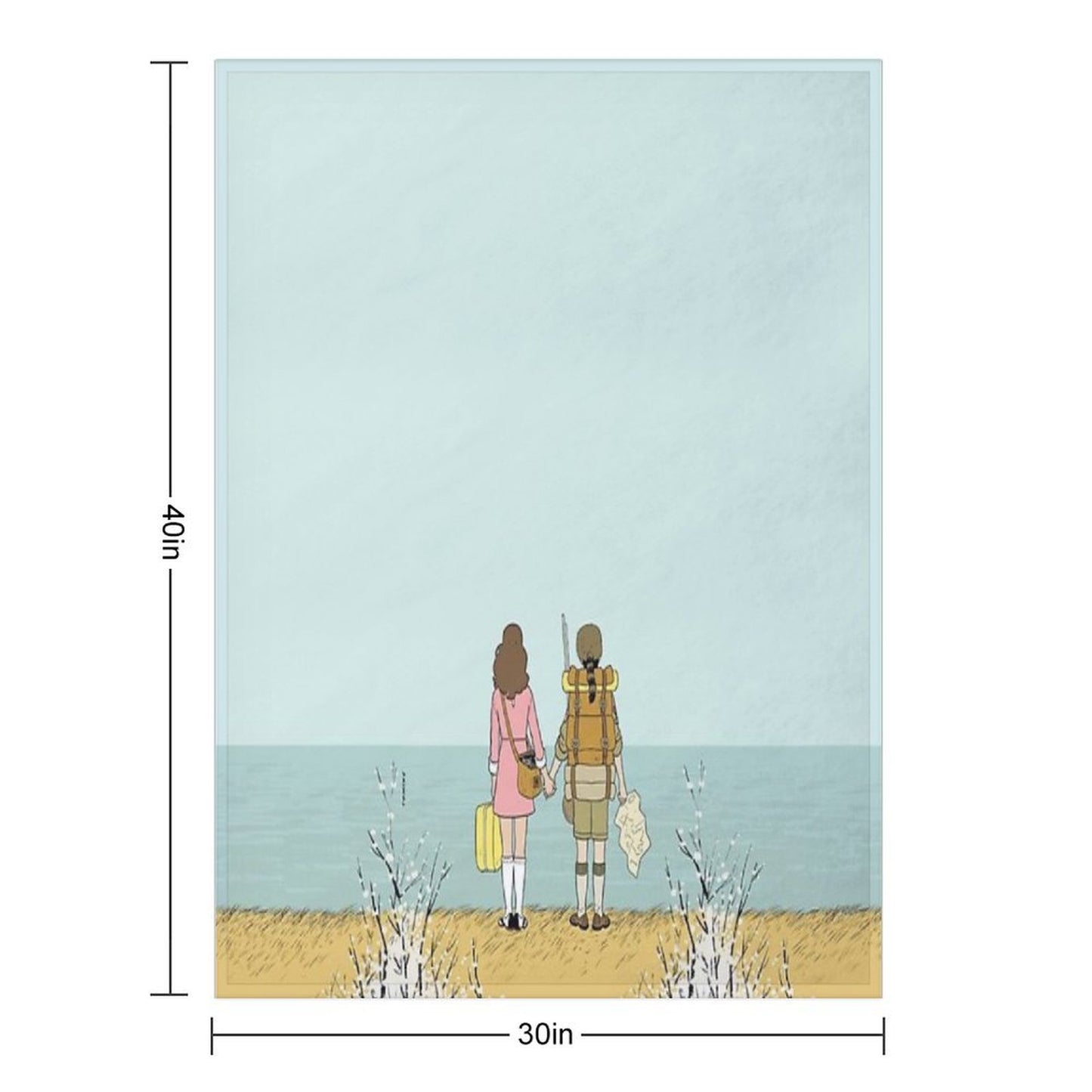 Wes Anderson Movie Throw Blanket