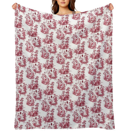 Men Toile Throw Blanket