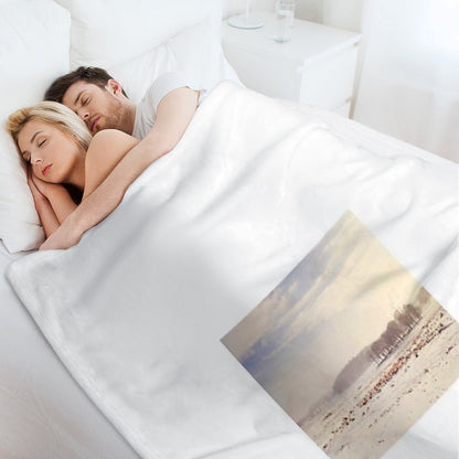 Snowy Valley Throw Blanket