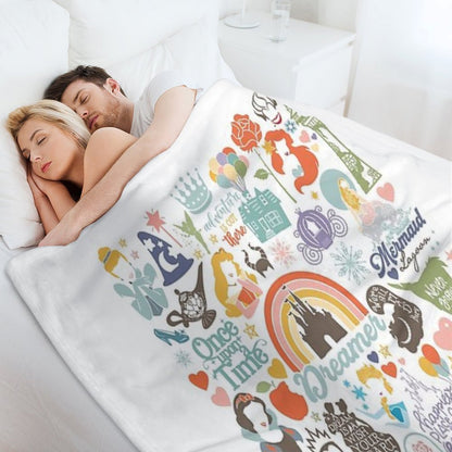 Vacay Inspired Vacation Graphic Tee Throw Blanket
