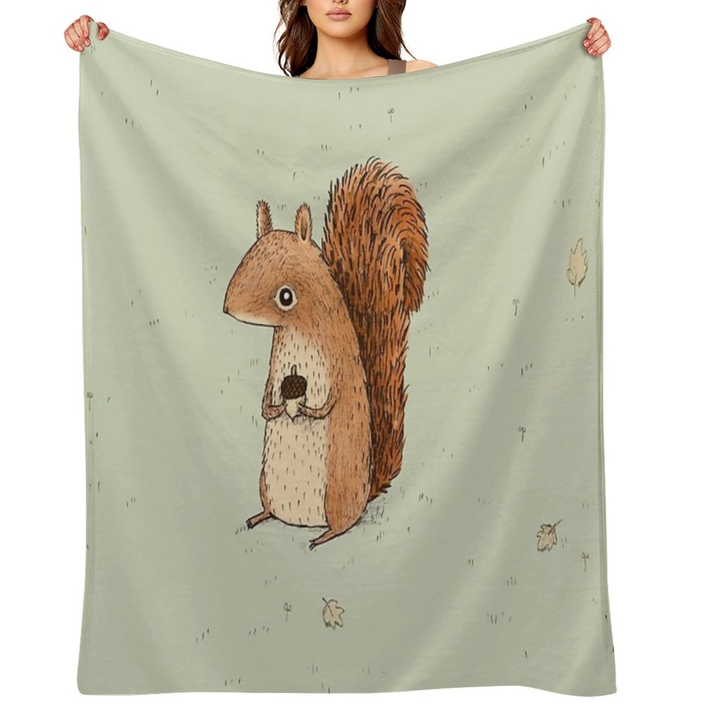 Sarah The Squirrel Throw Blanket