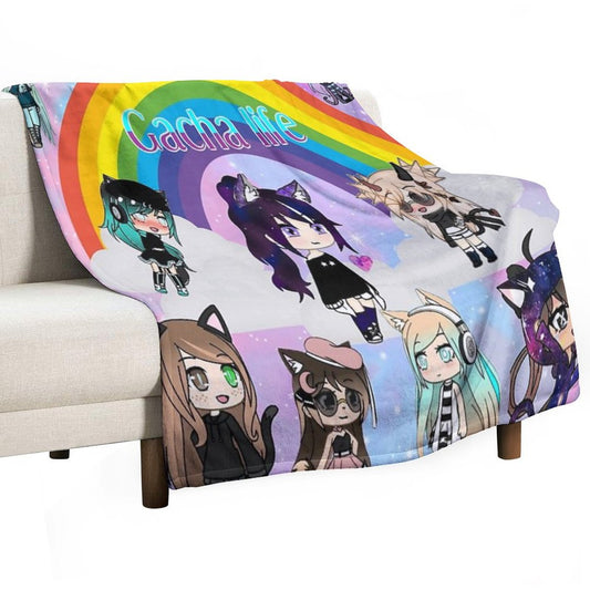 Gacha Life  Anime Pack Throw Blanket