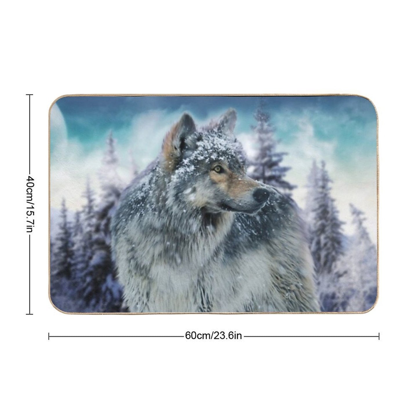 Wolf Bath Mat