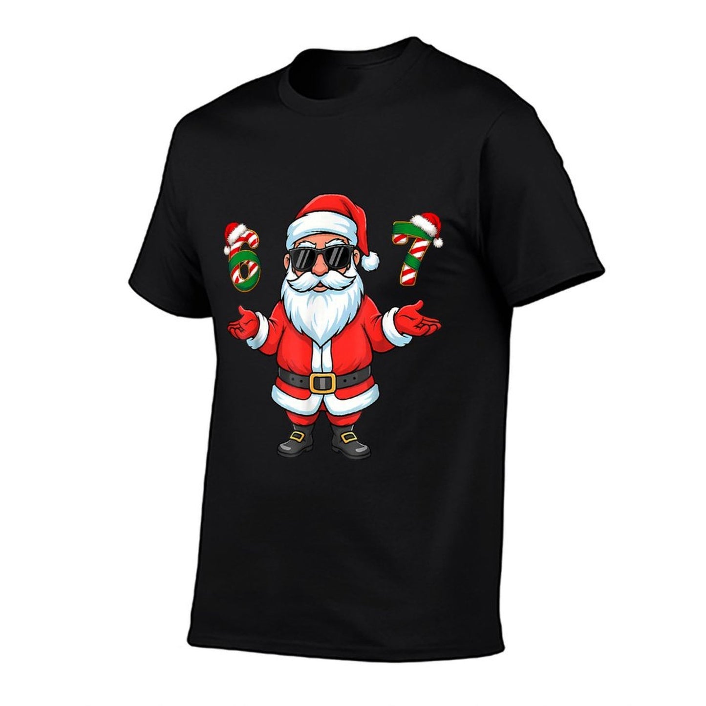 67 Meme Six Seven 6 7 Funny Santa Matching Xmas 67 Christmas  Moisture-wicking T-Shirt