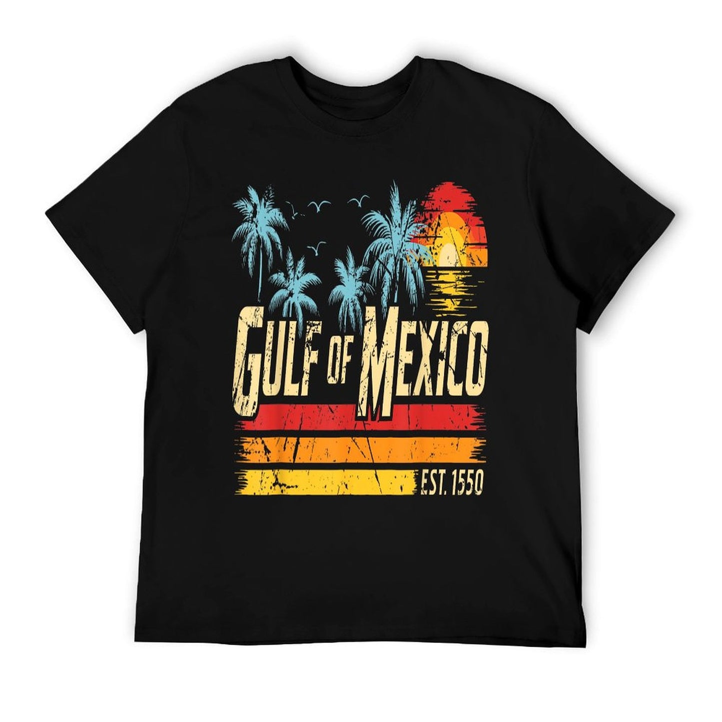Gulf of Mexico Forever Retro Vintage Beach Mens Women T-Shirt