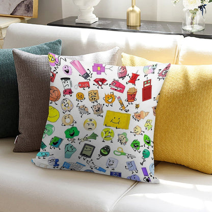 BFB And TPOT Full Cast Print Soft Shrink-Resistant Throw Pillow