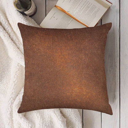 Old Metal Iron Rust Linen Throw Pillow Cover
