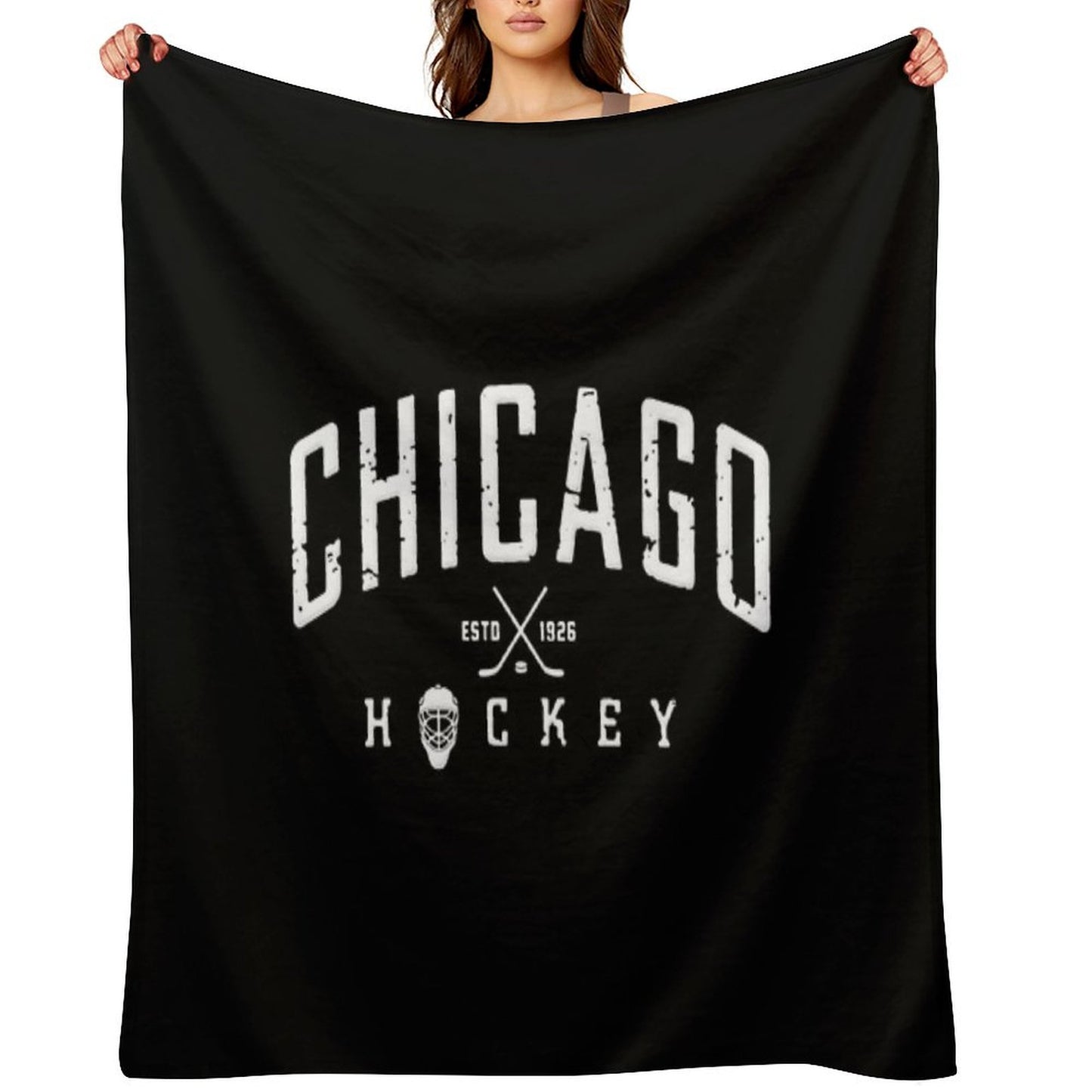 Chicago Blackhawks Hockey Throw Blanket