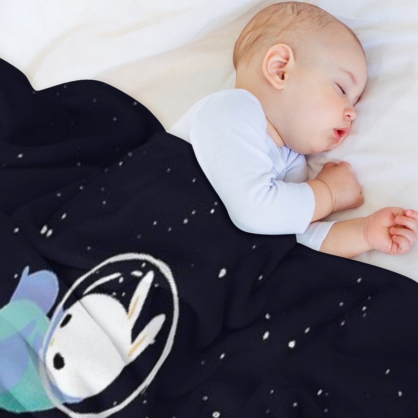 Space Bunnies Throw Blanket