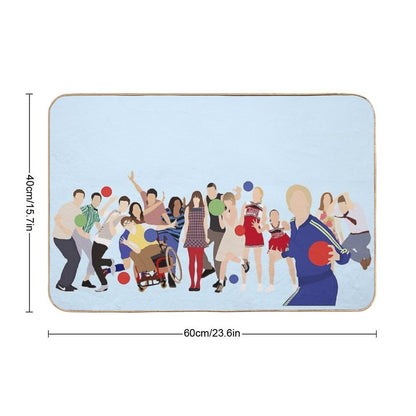 Glee Characters Bath Mat