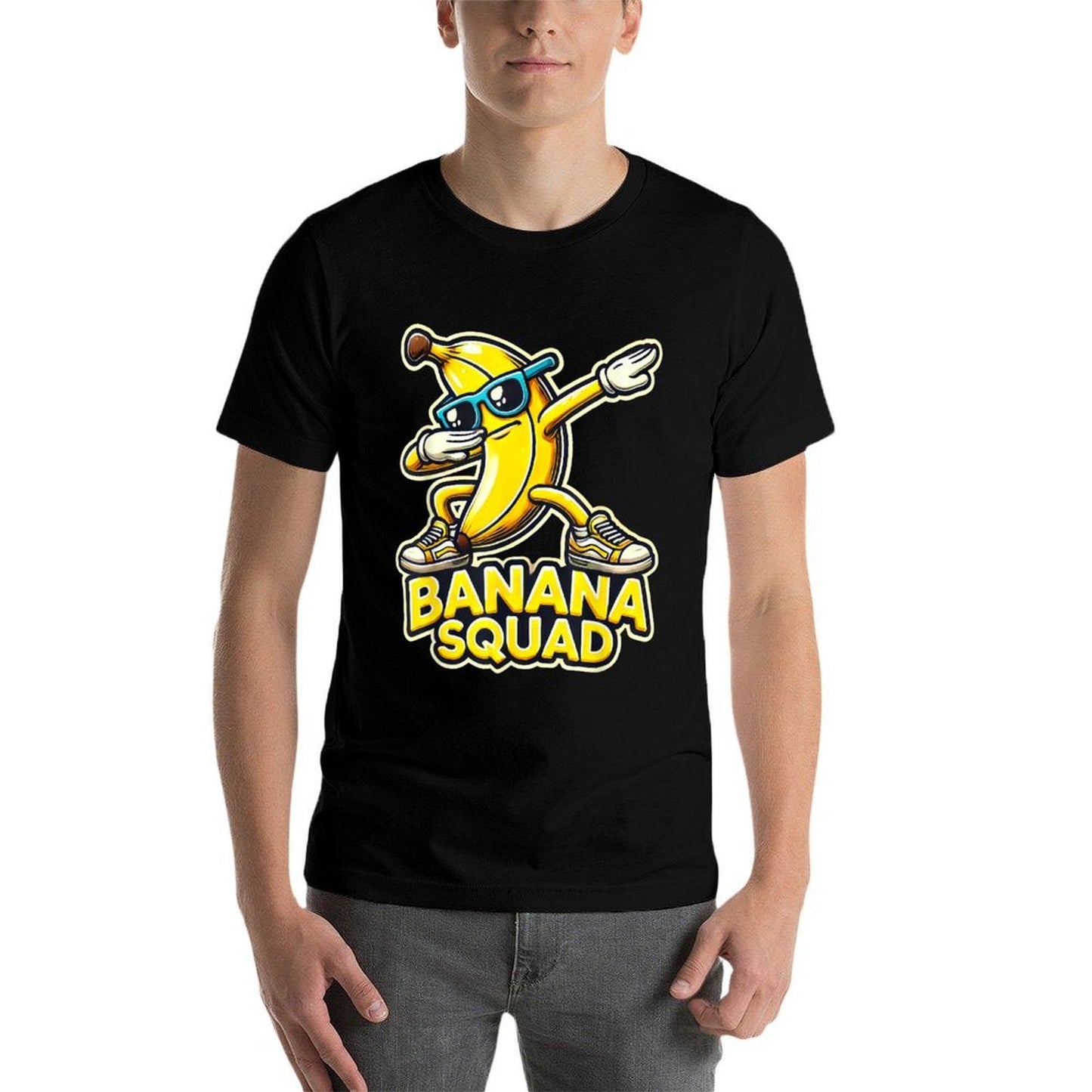 Banana Squad Funny Dabbing Banana Food & Dab Funky Fruit  Trendy Pattern T-Shirt