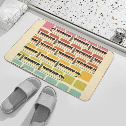 Retro WDW Monorail Bath Mat