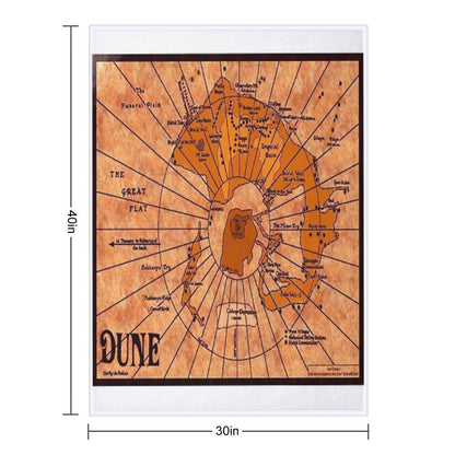 DUNE Map Throw Blanket