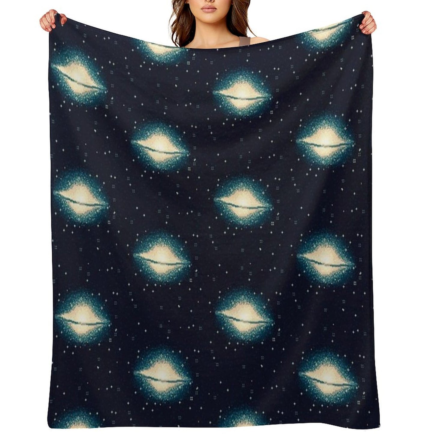 8bit Galaxy M104 Throw Blanket