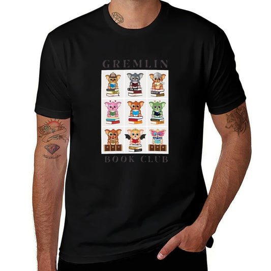 Gremlin Book Club Collage  Polyester Blend T-Shirt