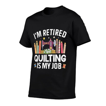 Cool Quilting Art For Women Mom Grandma Stitch Sewer Quilter T-Shirt