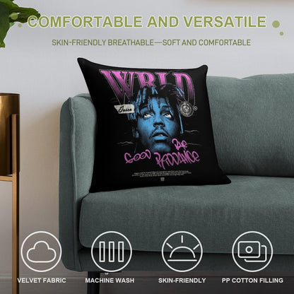 Juice WRLD Halftone Soft Style Accent Throw Pillow