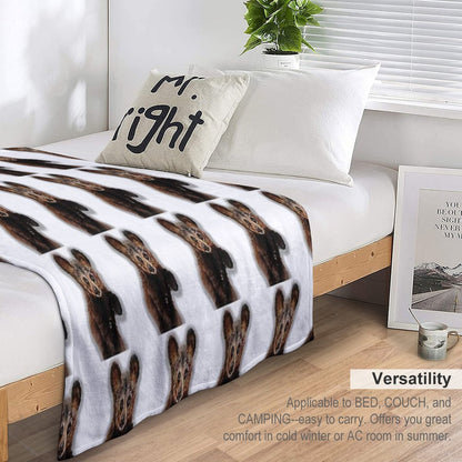 Cute Bear Drawing Throw Blanket