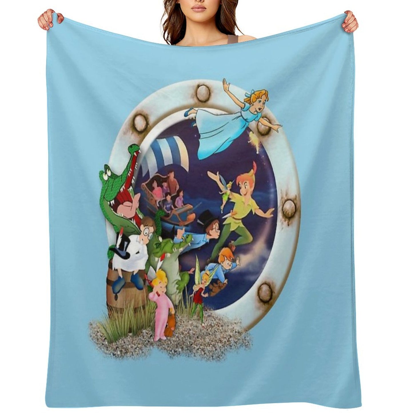 Peter Pan Wendy And The Boys Throw Blanket