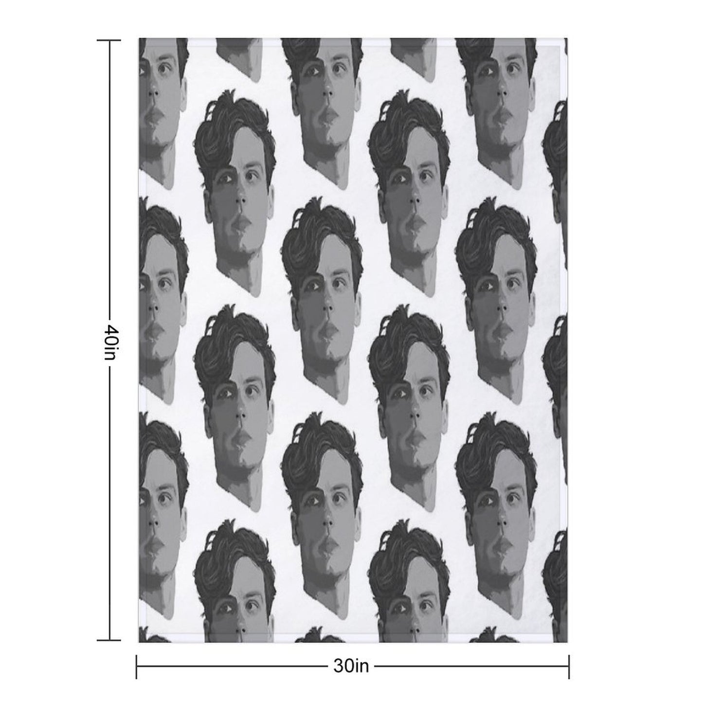 Spencer Reid from Criminal Minds Throw Blanket