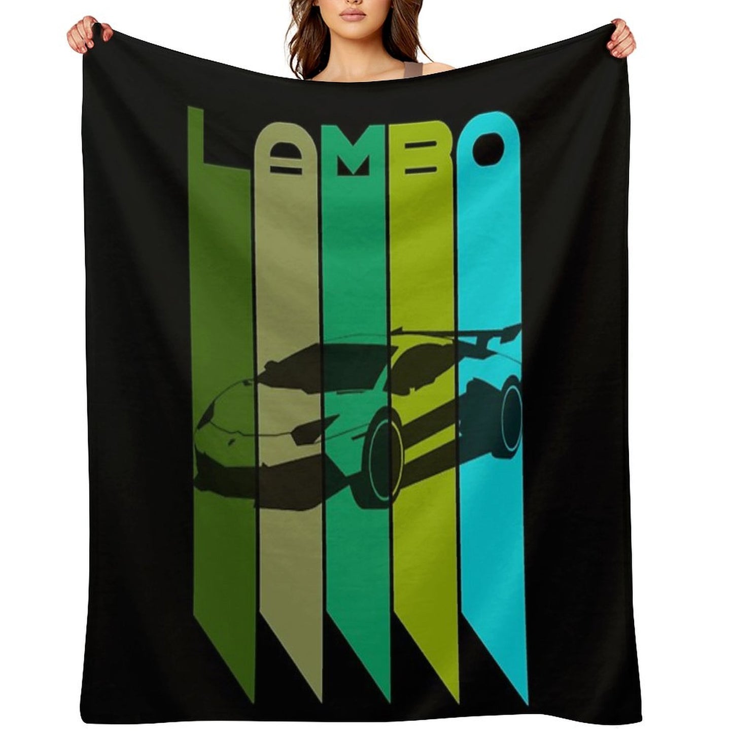 I Love My Lamborghini Throw Blanket