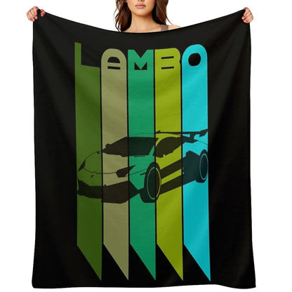 I Love My Lamborghini Throw Blanket