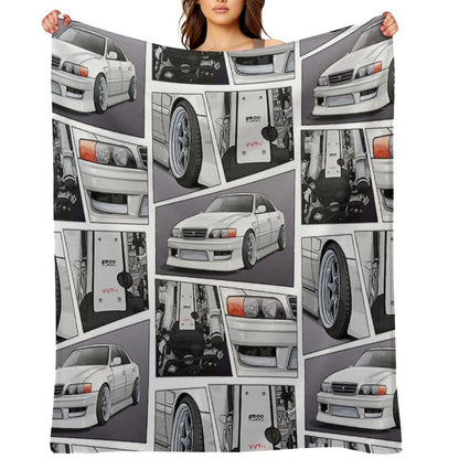 Chaser Jzx100 X 1Jz Engine Throw Blanket