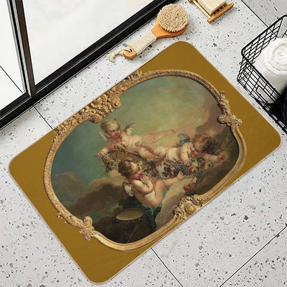 François Boucher Allegory of Autumn Bath Mat