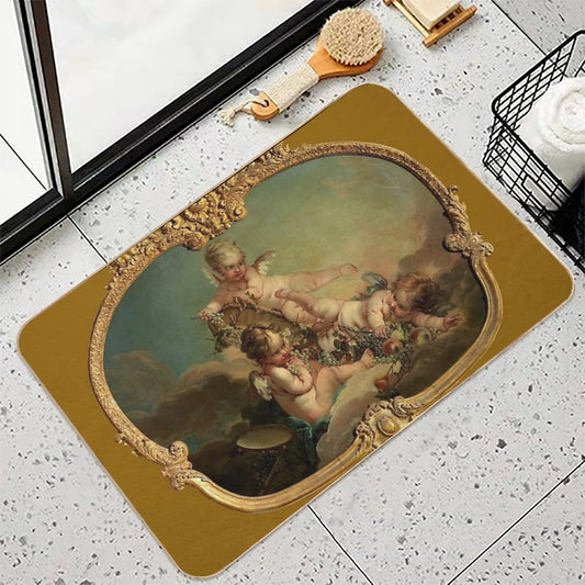 François Boucher Allegory of Autumn Bath Mat