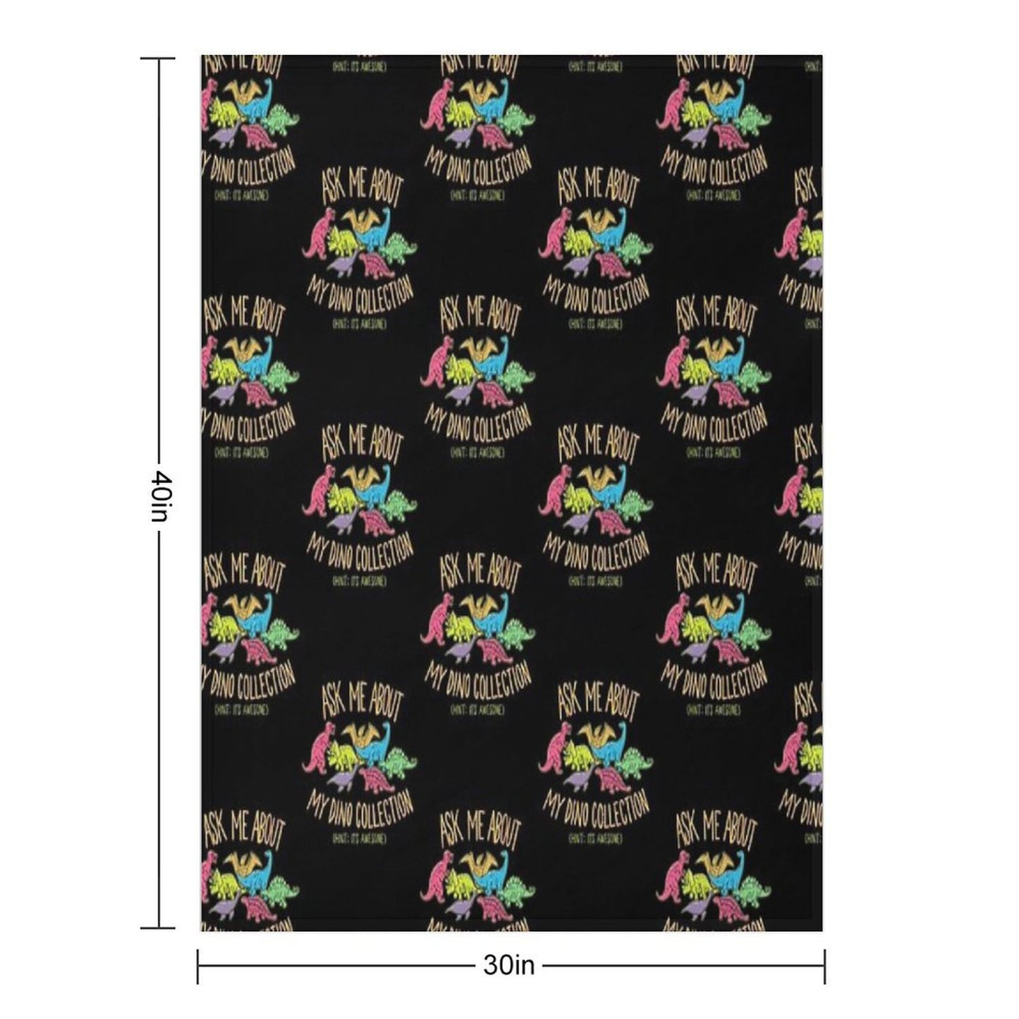 Dino Collection Throw Blanket