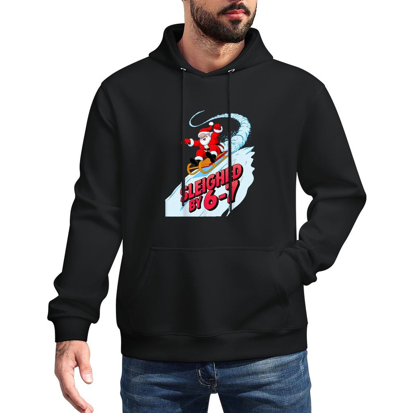 Christmas 67 Funny Xmas Six Seven Ugly Sweater 6-7 Shape Retention Hoodie