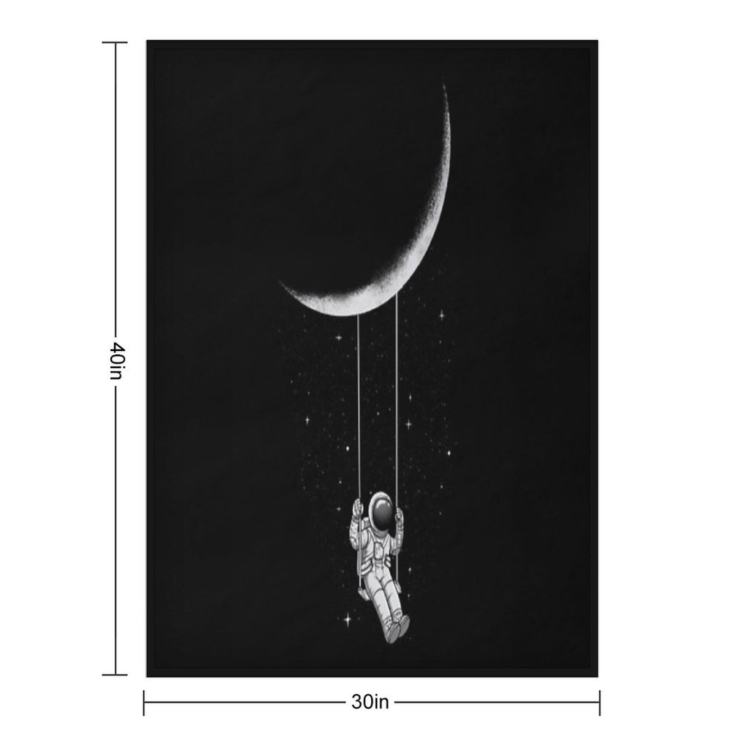 Moon Swing Throw Blanket