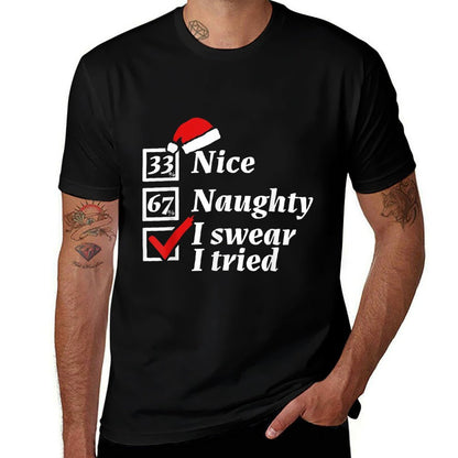 Funny 67 Meme I Swear I Tried 6-7 Christmas  Affordable Price T-Shirt