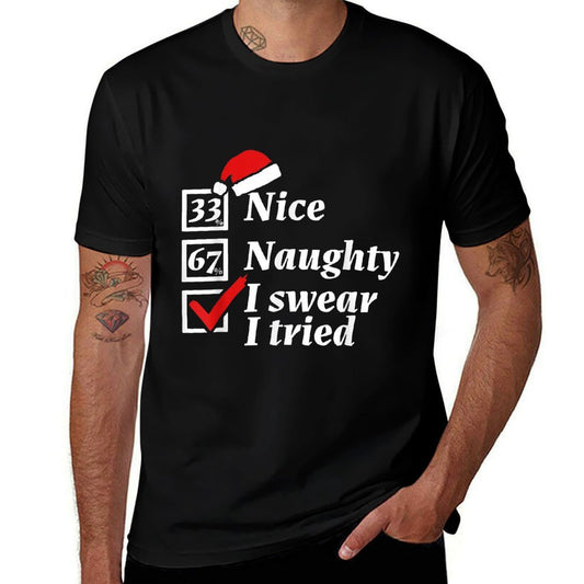 Funny 67 Meme I Swear I Tried 6-7 Christmas  Affordable Price T-Shirt