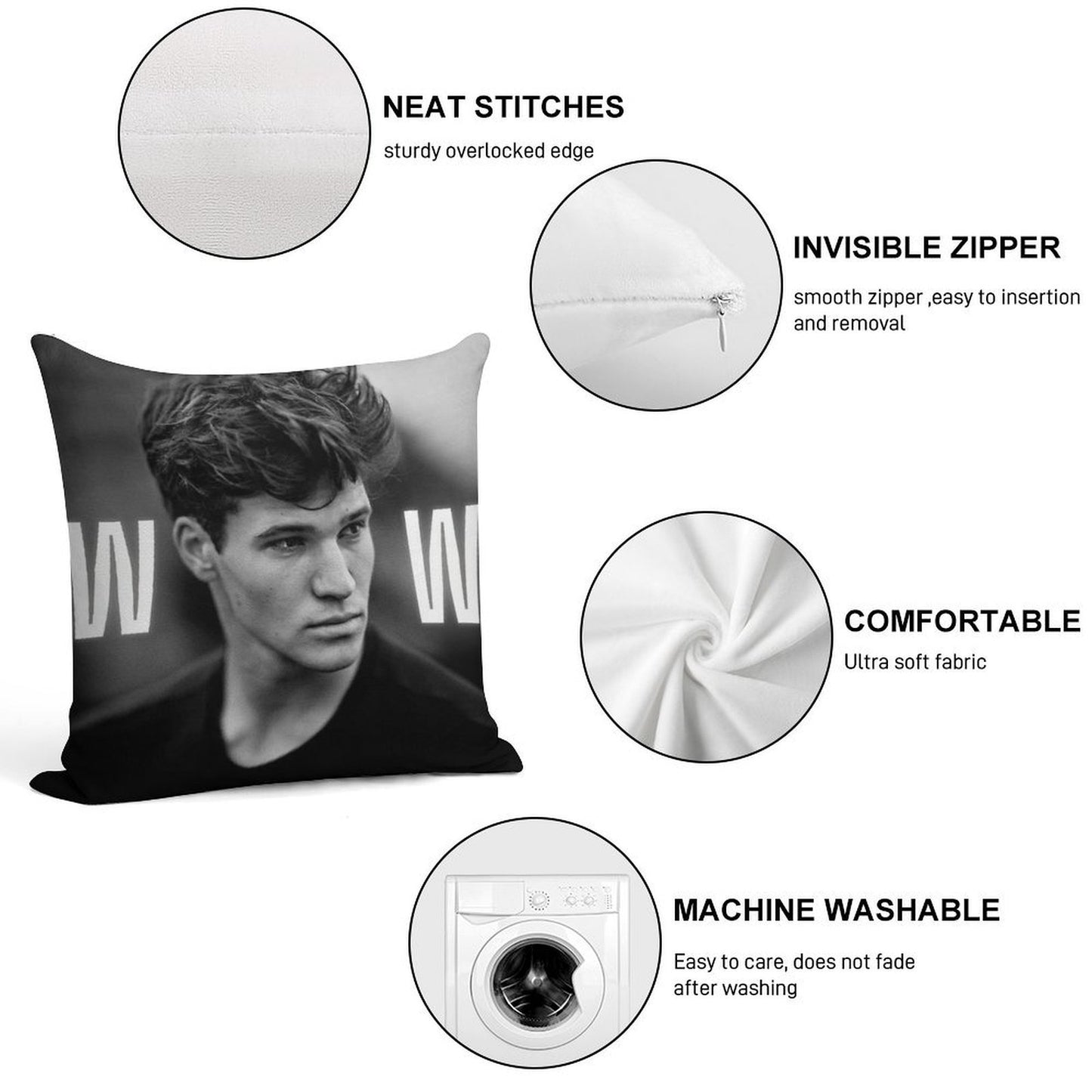 Wincent Weiss Soft Style Accent Throw Pillow